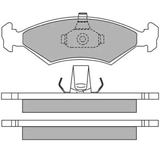 Комплект тормозных колодок AISIN ASN-2069